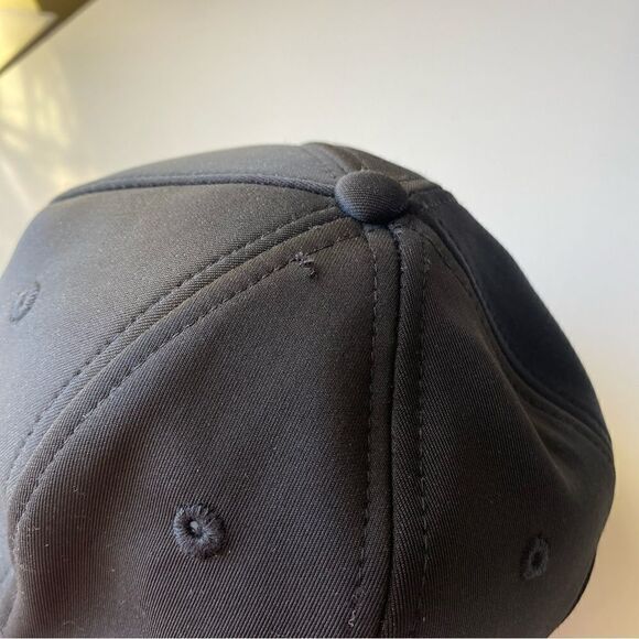 Peloton Hat Embossed Logo Black on Black Adjustable Strapback Cap Unisex - Picture 8 of 8